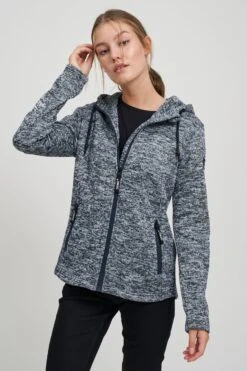 OXMO Outdoorjacken Fleecejacke Kajsa Frauen Schwarz -OXMO Verkaufs-Shop 5e528a2727e894f0b8588e015ca492fc