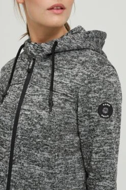 OXMO Outdoorjacken Fleecejacke Kajsa Frauen Schwarz -OXMO Verkaufs-Shop 5e83154849708218c9ca0688b00f19ab