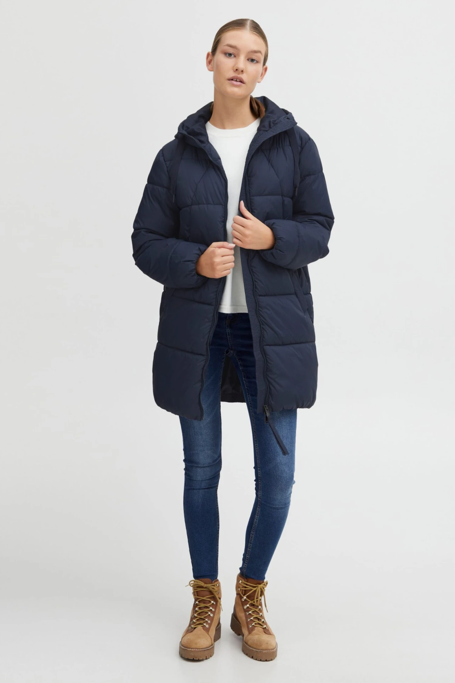 OXMO Winterjacken Winterjacke Bodil Frauen Navy / Dunkelblau 4 OXMO Winterjacken Winterjacke Bodil Frauen Navy / Dunkelblau – Bild 4