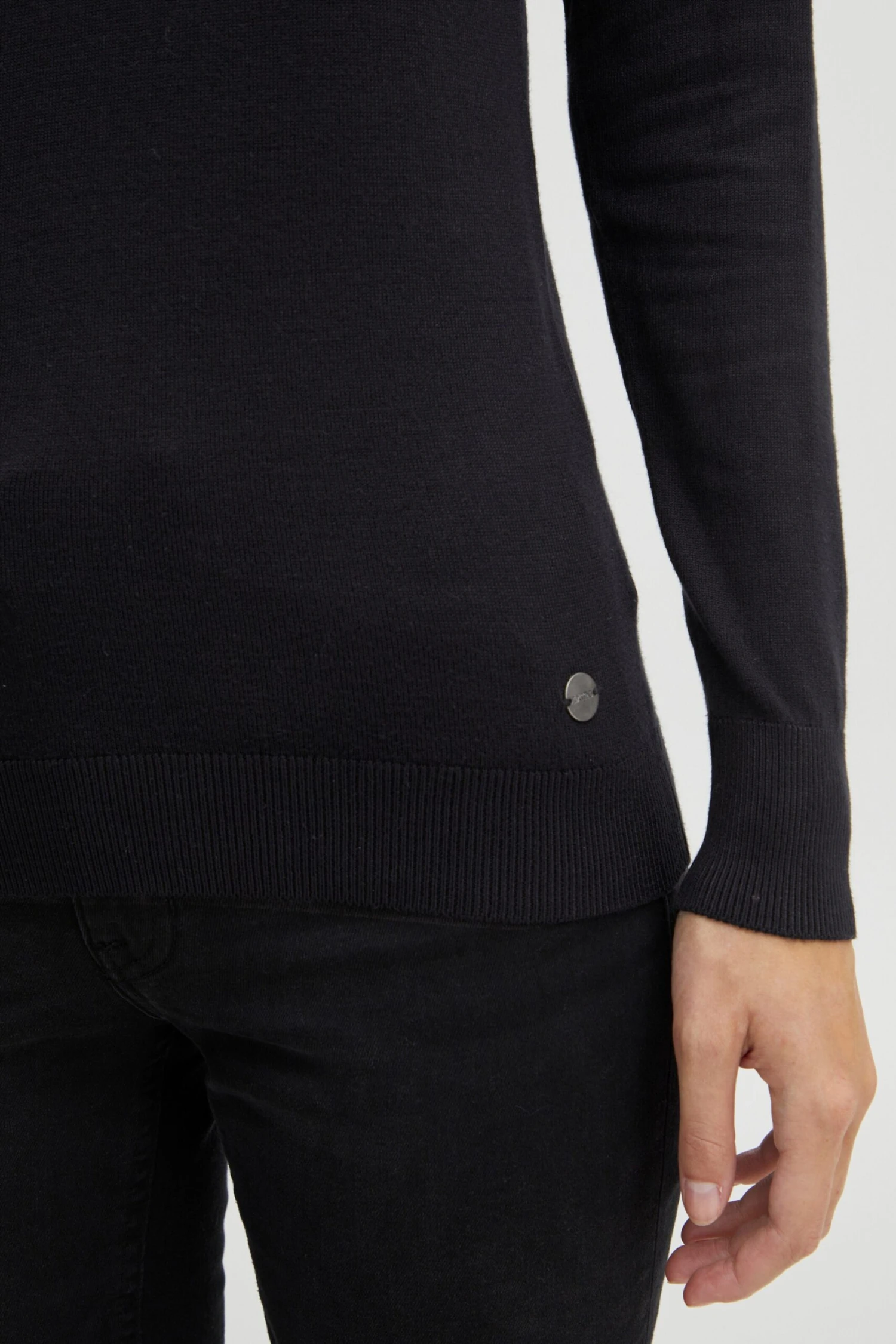 OXMO Rollkragenpullover Pullover Katja Frauen Schwarz 6 OXMO Rollkragenpullover Pullover Katja Frauen Schwarz – Bild 6