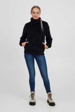 OXMO Pullover Fleecepullover ANNIKI Frauen Blaumeliert -OXMO Verkaufs-Shop 63a291d43bfbc5baa970c33c46291f82