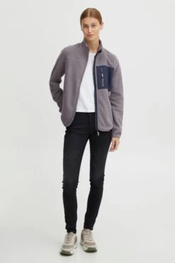 OXMO Sweatjacken Sweatshirtjacke Nymfe Frauen Grau 9 OXMO Sweatjacken Sweatshirtjacke Nymfe Frauen Grau -OXMO Verkaufs-Shop 63b8e11c714ad3f2eac21e411106f319