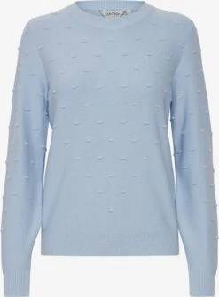 OXMO Feinstrickpullover Pullover Dotta Frauen Hellblau