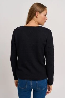OXMO Pullover Strickpullover HANNA Frauen Schwarz -OXMO Verkaufs-Shop 64fd8d0c22ca4be77eafa8c920ebedf2