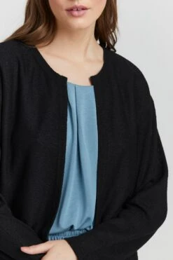 OXMO Strickjacken Cardigan KIKE Frauen Schwarz -OXMO Verkaufs-Shop 65bd1f914fcd7a2425d8a71c0bd1f66e