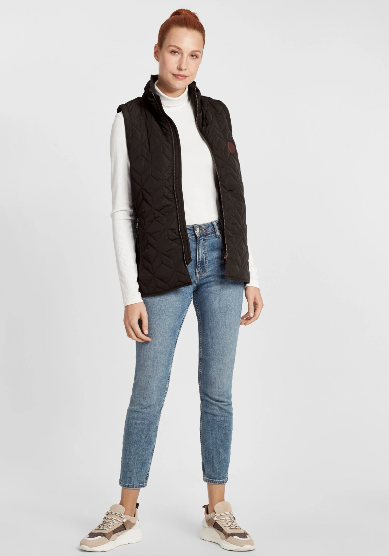 OXMO Westen Steppweste Alita Frauen Braun 3 OXMO Westen Steppweste Alita Frauen Braun – Bild 3