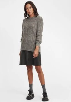 OXMO Feinstrickpullover Pullover Chiara Frauen Grau 8 OXMO Feinstrickpullover Pullover Chiara Frauen Grau -OXMO Verkaufs-Shop 67076a86a5287607573e452b3d5bf1b5