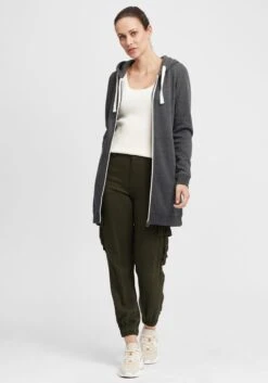 OXMO Sweatjacken Kapuzensweatjacke Olinda Frauen Grau 8 OXMO Sweatjacken Kapuzensweatjacke Olinda Frauen Grau -OXMO Verkaufs-Shop 67c27900b5ac4a5eff72cd4cf2a27bec