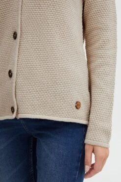 OXMO Strickjacken Strickjacke Oxhelga Frauen Beige -OXMO Verkaufs-Shop 697f96b5863928d45c42d715795dcac4
