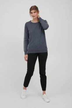 OXMO Sweatshirts Sweatshirt Gabita Frauen Dunkelblau -OXMO Verkaufs-Shop 6a1ffab060230d316cb21b9d353f7429