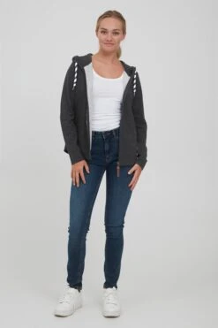 OXMO Sweatjacken Kapuzensweatjacke WANDA Frauen Dunkelgrau 8 OXMO Sweatjacken Kapuzensweatjacke WANDA Frauen Dunkelgrau -OXMO Verkaufs-Shop 6a7eb8e4f58437a33c3c47f93fcbedd4