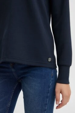 OXMO Pullover Sweatshirt Pea Frauen Blau -OXMO Verkaufs-Shop 6a8dc09f2e39692a87d06aae40d9ca53