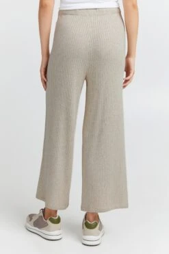 OXMO Stoffhosen Wide Leg Stoffhose Rie Frauen Creme -OXMO Verkaufs-Shop 6b6b0242b48fa44d7cfd2b542633734a