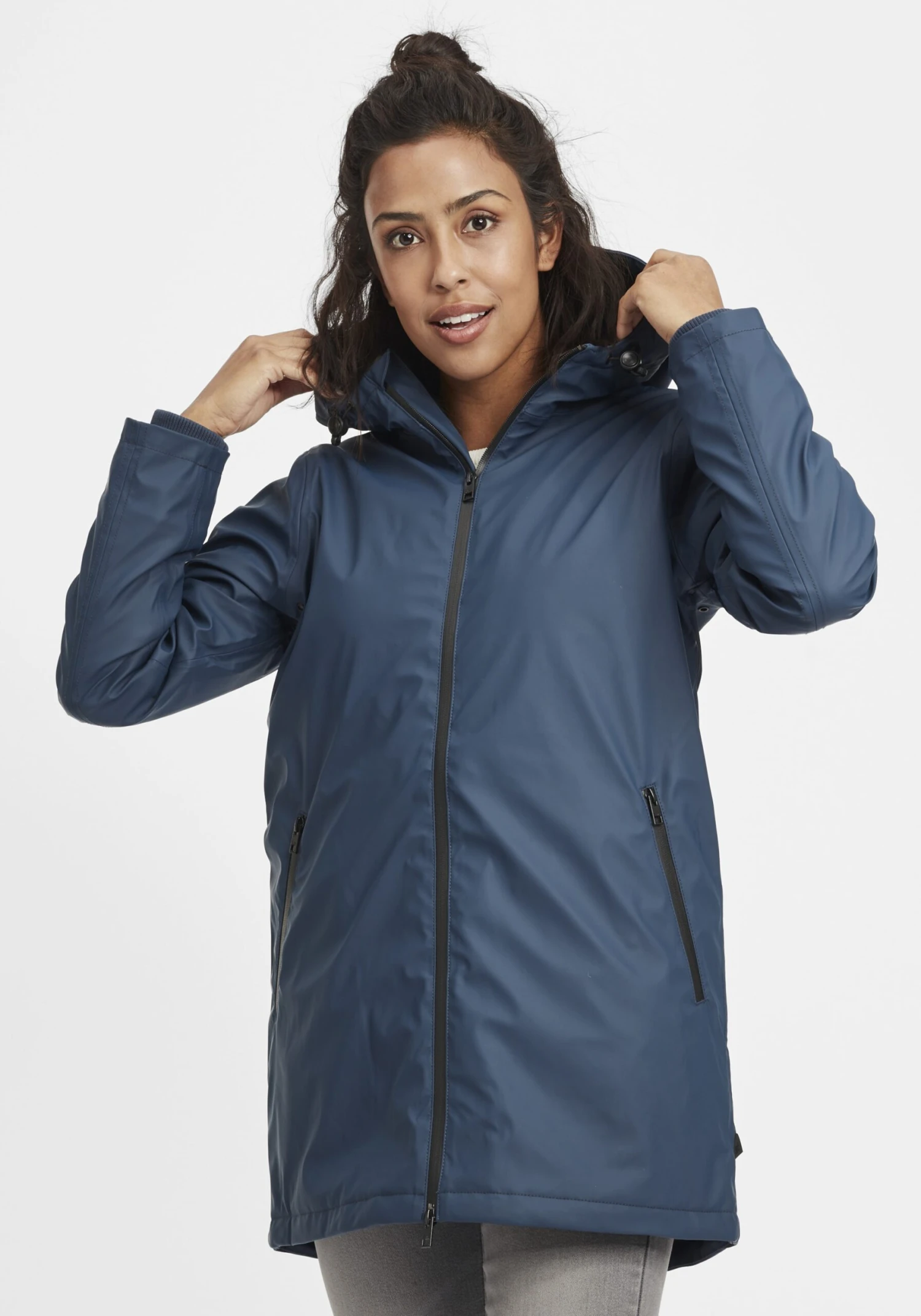 OXMO Übergangsjacken Regenjacke Janina Frauen Blau 2 OXMO Übergangsjacken Regenjacke Janina Frauen Blau – Bild 2