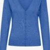 OXMO Strickjacken Strickjacke Oxhelene Frauen Kobaltblau