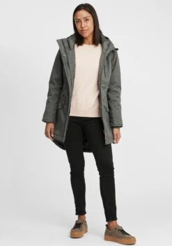 OXMO Übergangsjacken Parka Bella Frauen Grau / Dunkelgrau -OXMO Verkaufs-Shop 6f62b4e94e5e9051e94c4356d731c86f