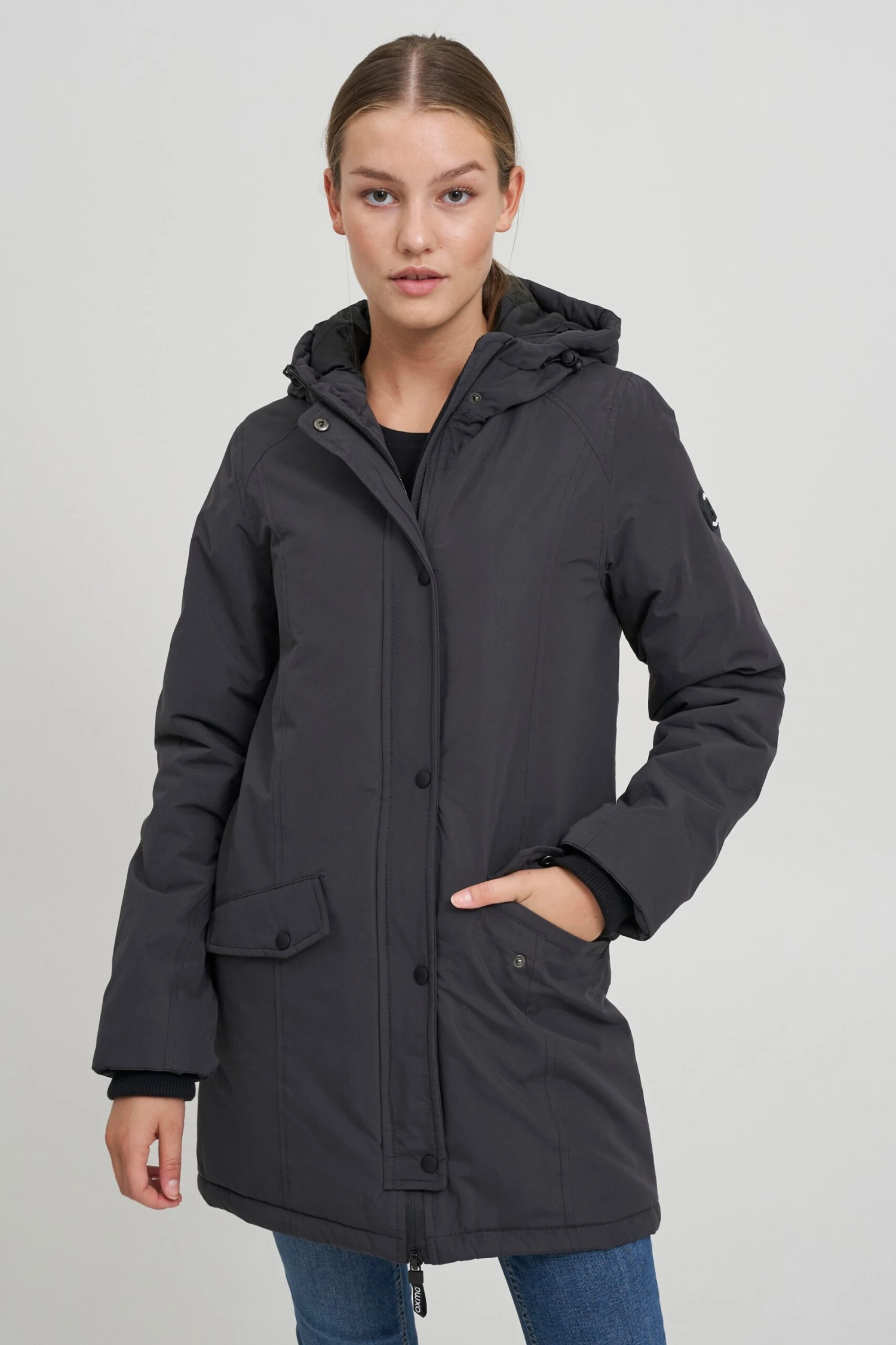 OXMO Jacken Parka TAMILA Frauen Grau 2 OXMO Jacken Parka TAMILA Frauen Grau – Bild 2