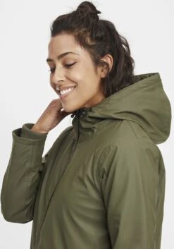 OXMO Übergangsjacken Regenjacke Janina Frauen Khaki -OXMO Verkaufs-Shop 70f2a36434ed7f889c207cc26cadb372