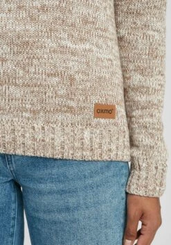 OXMO Kapuzenpullover Strickpullover Philia Frauen Beige -OXMO Verkaufs-Shop 71857661302303d5e15585e2a10db241