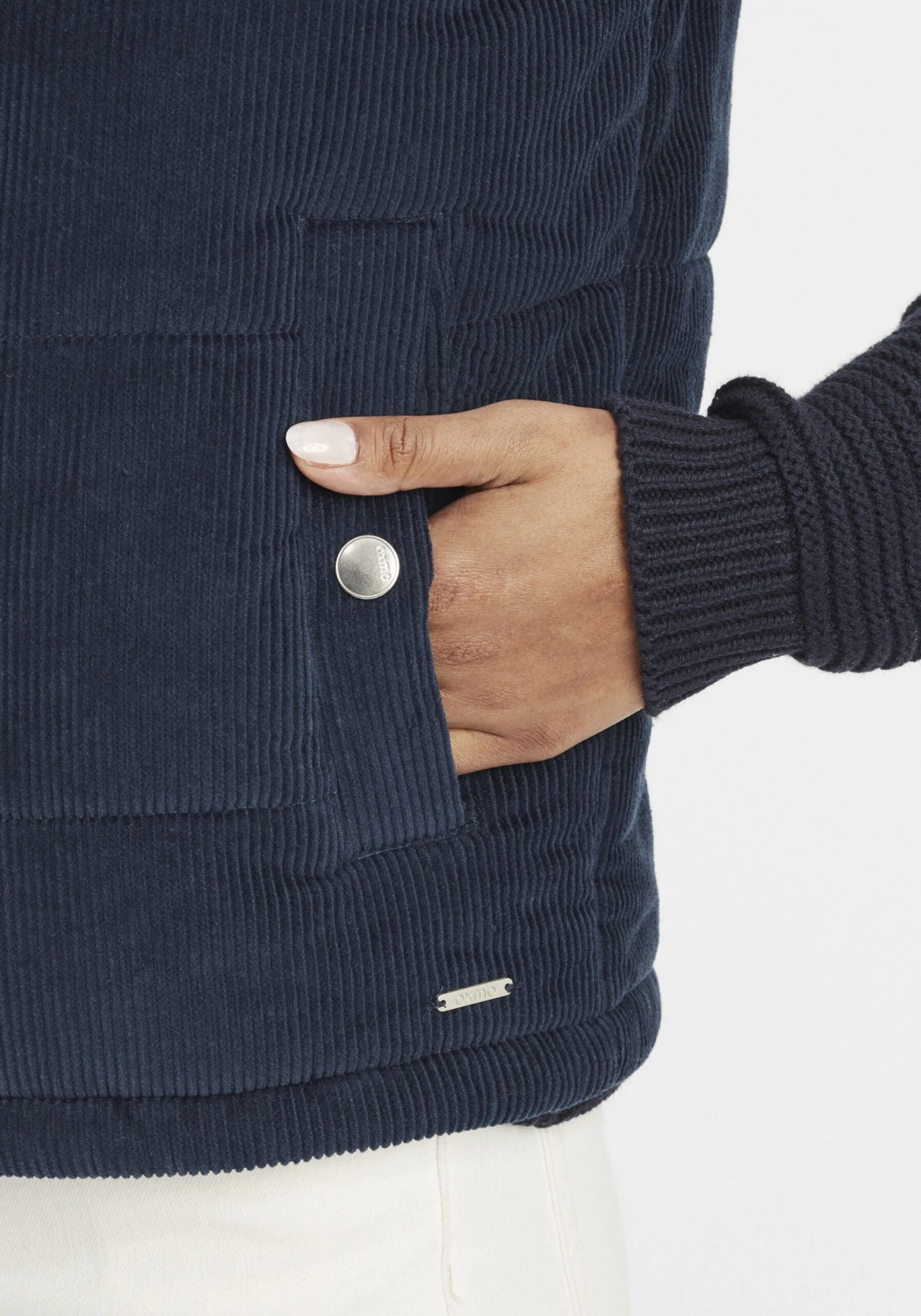 OXMO Westen Weste Videma Frauen Blau 6 OXMO Westen Weste Videma Frauen Blau – Bild 6