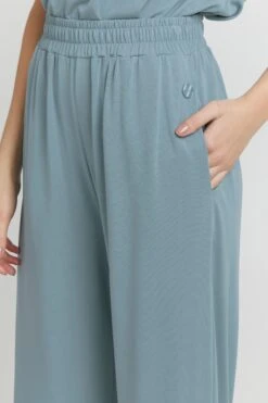 OXMO Stoffhosen Wide Leg Stoffhose OXBryndis Frauen Blau 10 OXMO Stoffhosen Wide Leg Stoffhose OXBryndis Frauen Blau -OXMO Verkaufs-Shop 72dbc1b86d900884289142149c3206f0