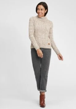 OXMO Pullover Rollkragenpullover Philipa Frauen Beige / Hellbeige / Beigemeliert 8 OXMO Pullover Rollkragenpullover Philipa Frauen Beige / Hellbeige / Beigemeliert -OXMO Verkaufs-Shop 736be50e302e45189ae2803d3dd88659