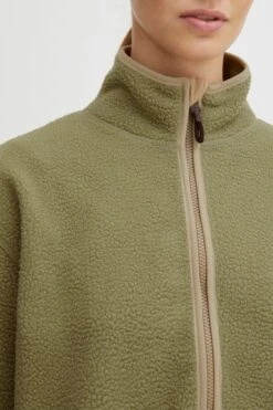 OXMO Übergangsjacken Fleecejacke Oxpiper Frauen Grün -OXMO Verkaufs-Shop 74d806ffdafc1f19fcda346e68b665e5