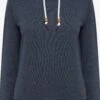 OXMO Pullover Kapuzenpullover ULRIKA Frauen Dunkelblau