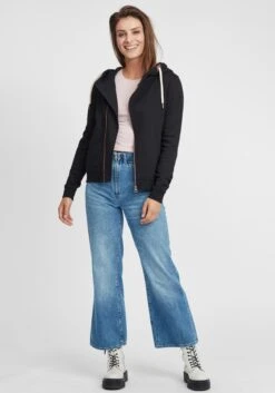 OXMO Sweatjacken Kapuzensweatjacke Vicky Zip-Hood Frauen Schwarz -OXMO Verkaufs-Shop 756b54dc122826e367d58d3e4b64ceb4
