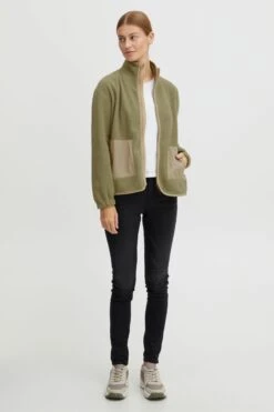 OXMO Übergangsjacken Fleecejacke Oxpiper Frauen Grün -OXMO Verkaufs-Shop 76a5e593f20b4231dd5ca8d9480db6bc