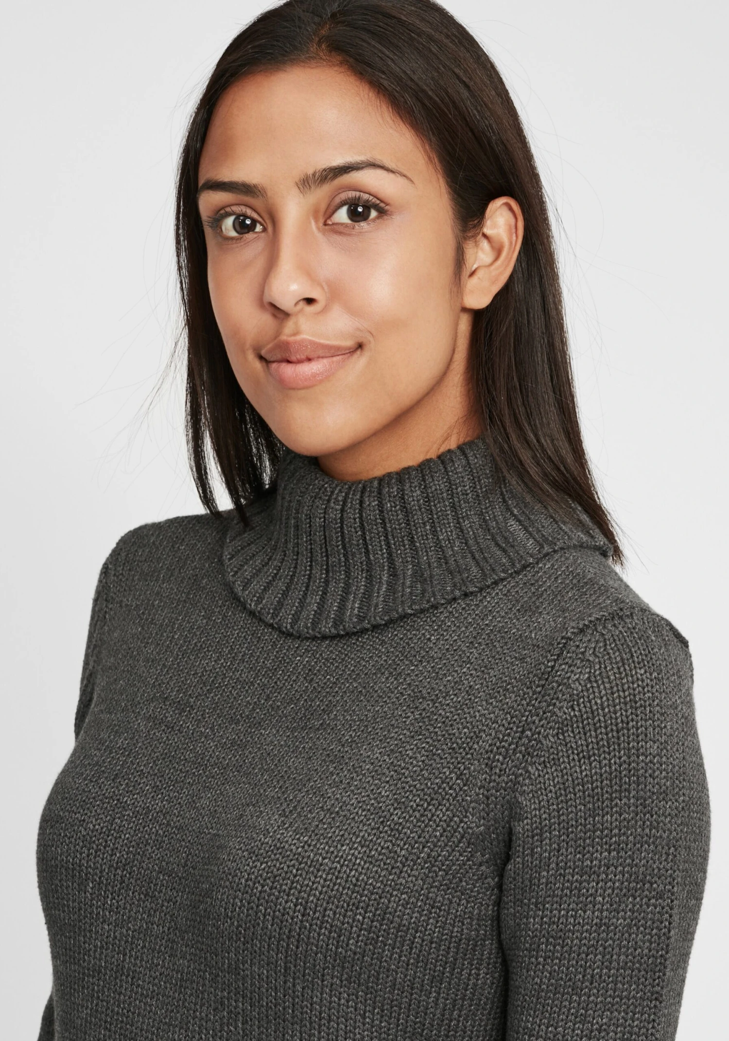 OXMO Pullover Rollkragenpullover OXPIA Frauen Grau 5 OXMO Pullover Rollkragenpullover OXPIA Frauen Grau – Bild 5