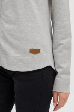 OXMO Sweatjacken Sweatshirtjacke Wanda Frauen Grau -OXMO Verkaufs-Shop 7722f1bdf5a9da3501ba52512de33f41