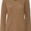 OXMO Pullover Strickpullover HANNA Frauen Braun