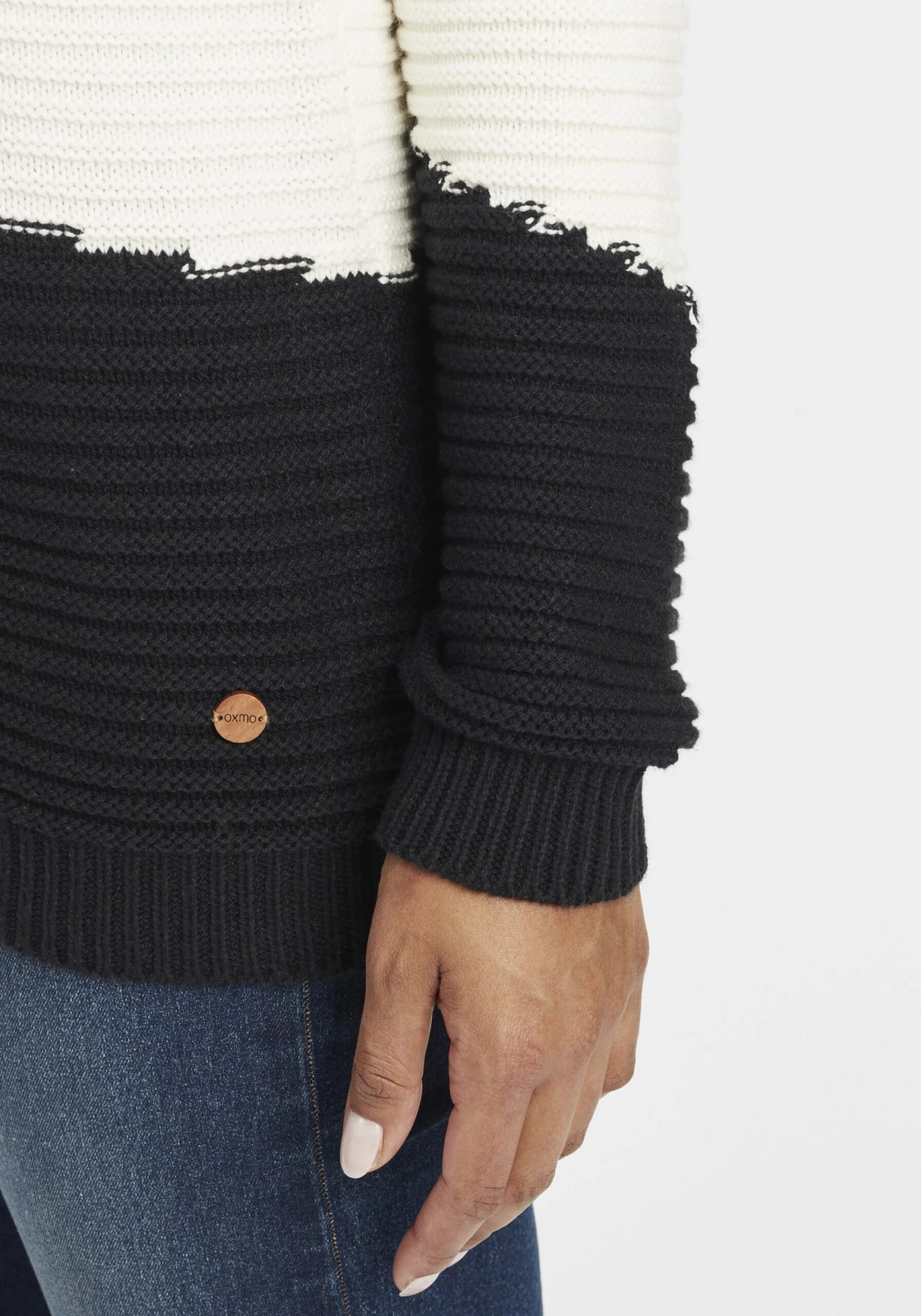 OXMO Feinstrickpullover Pullover Olma Frauen Grau 6 OXMO Feinstrickpullover Pullover Olma Frauen Grau – Bild 6