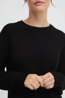 OXMO Feinstrickpullover Strickpullover Milla Frauen Schwarz -OXMO Verkaufs-Shop 790d098991bf0cd0a1ed831d9866d07f