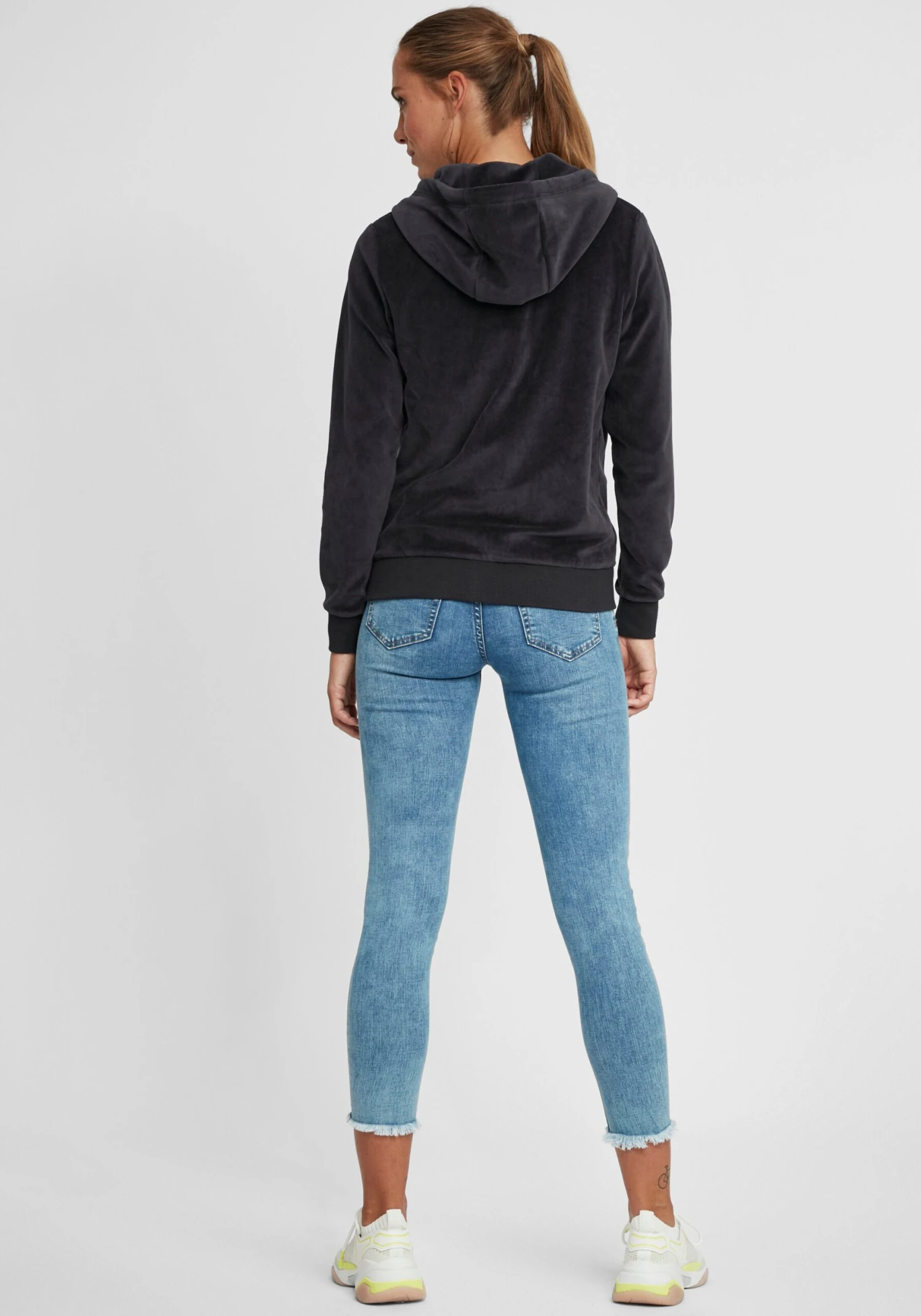 OXMO Sweatjacken Kapuzensweatjacke Nicky Frauen Blau 4 OXMO Sweatjacken Kapuzensweatjacke Nicky Frauen Blau – Bild 4