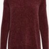 OXMO Basic Pullover Pullover Elvina Frauen Weinrot