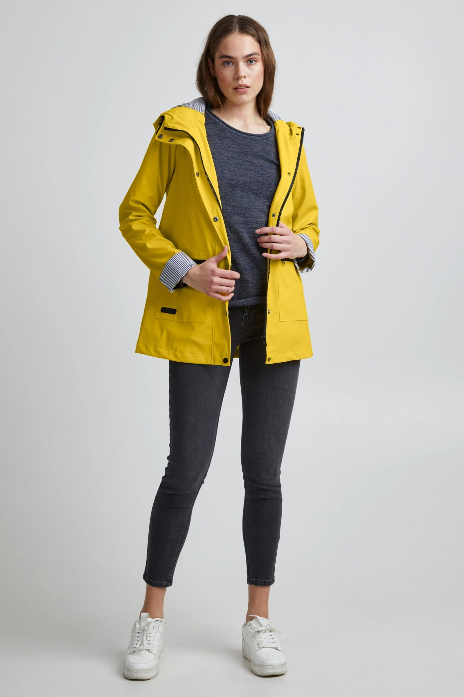 OXMO Übergangsjacken Regenjacke BECKY Frauen Gelb 3 OXMO Übergangsjacken Regenjacke BECKY Frauen Gelb – Bild 3