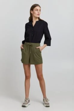 OXMO Shorts Regular Hose Annik Frauen Khaki -OXMO Verkaufs-Shop 7e7eb0fc19d3fdebfc20d92362805af4