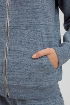 OXMO Sweatjacken Sweatjacke Helna Frauen Rauchblau -OXMO Verkaufs-Shop 809475096a6cd8875c7c633767588af7