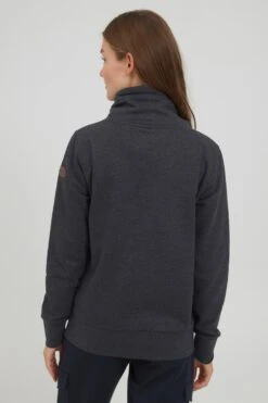 OXMO Rollkragenpullover Kapuzenpullover UDINE Frauen Dunkelgrau -OXMO Verkaufs-Shop 80cf3c4ab26ff1f68527779016cfef3c