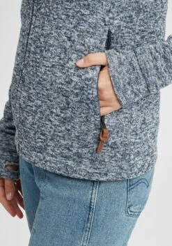 OXMO Sweatjacken Strickfleecejacke Thory Frauen Blau -OXMO Verkaufs-Shop 818a7c55d1119715de911c2bad031b86