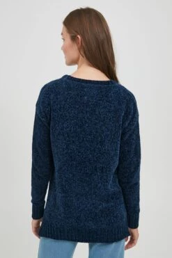 OXMO Feinstrickpullover Pullover Elvina Frauen Dunkelblau -OXMO Verkaufs-Shop 81f786fb05d725f2f95e74730a7732bc