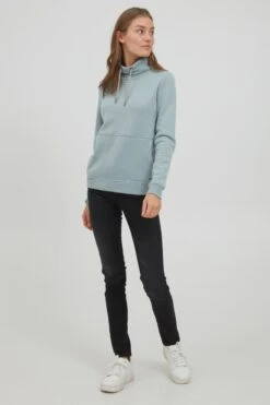 OXMO Feinstrickpullover Hoodie VIMPA Frauen Blau 8 OXMO Feinstrickpullover Hoodie VIMPA Frauen Blau -OXMO Verkaufs-Shop 81ffde484b7ff15f96f5e6dd4b325b3e