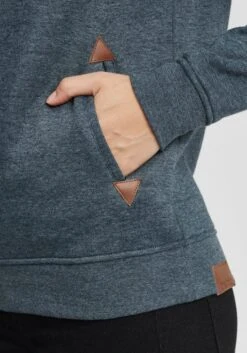 OXMO Hoodies Hoodie Vicky Hood Frauen Blau -OXMO Verkaufs-Shop 82a62f38b3088dd5e72dd50528433925