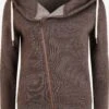 OXMO Sweatjacken Kapuzensweatjacke Vicky Frauen Braun / Cognac