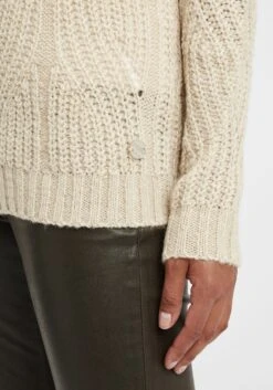 OXMO Feinstrickpullover Pullover Chiara Frauen Beige -OXMO Verkaufs-Shop 82d4dfa9889f9ba00598d5a1c9900f78