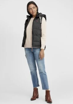 OXMO Westen Kurzweste Lew Frauen Schwarz 9 OXMO Westen Kurzweste Lew Frauen Schwarz -OXMO Verkaufs-Shop 841b6ac5f902c9329d54a07b43886433