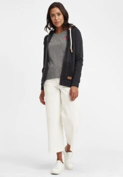 OXMO Sweatjacken Kapuzensweatjacke Matilda Frauen Schwarz -OXMO Verkaufs-Shop 854c4f7abbdd0f9d761fa27eb08cf4f2