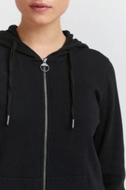 OXMO Sweatjacken Kapuzensweatshirtjacke Lova Frauen Schwarz -OXMO Verkaufs-Shop 8726ea7fbb5f7bded013d574ad86150f